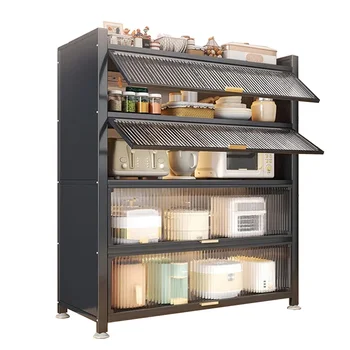 ตู้เก็บของกันฝุ่นเหล็กกล้า กันน้ำ ทนน้ำมัน สำหรับจัดระเบียบห้องครัว ดีไซน์ประหยัดพื้นที่สำหรับใช้ในบ้าน 1