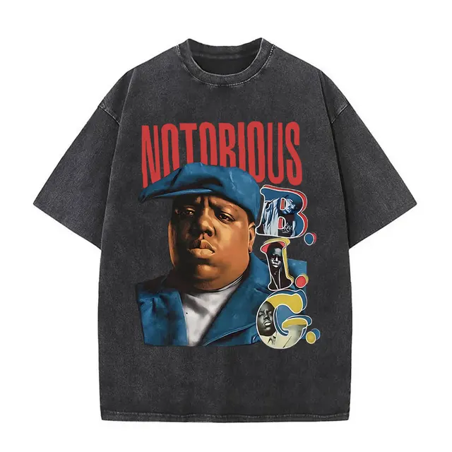 トップス 90s-00s notorious b.i.g printed T-Shirt Vintage Notorious BIG T-Shirt Sz Large 90s Rap Tee Hip Hop