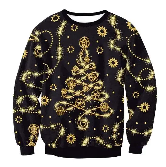 thumbnail image 1 of Suéteres navideños feos, jerséis verdes, sudadera con estampado 3D divertido para fiestas navideñas, sudadera de Jesús para fiestas, cumpleaños y Navidad, 1 of 5