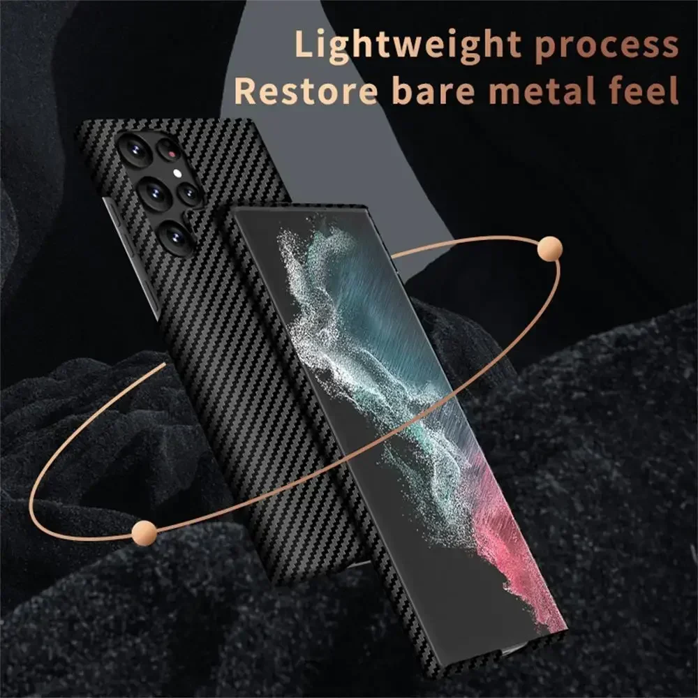 Sleek Carbon Fiber Magnetic Phone Case with MagSafe Technology