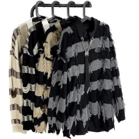 Fringe Sweater Winter Man's And Women's Hole Oversized Sweater Harajuku Lazy Autumn Wispy Leisure Lovers Pullover Men Clothes 2