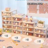 Desktop Storage Stationery  Box Student Ins Drawer Office Tape Pen Cabinet Cosmetic Hair Accessories Sundries Organizer 1