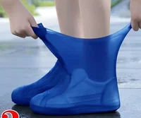 1 paire de couvre-chaussures imperméables en Silicone, en caoutchouc résistant aux lèvres, équipement de pluie, accessoires pour les jours de pluie en plein air 5