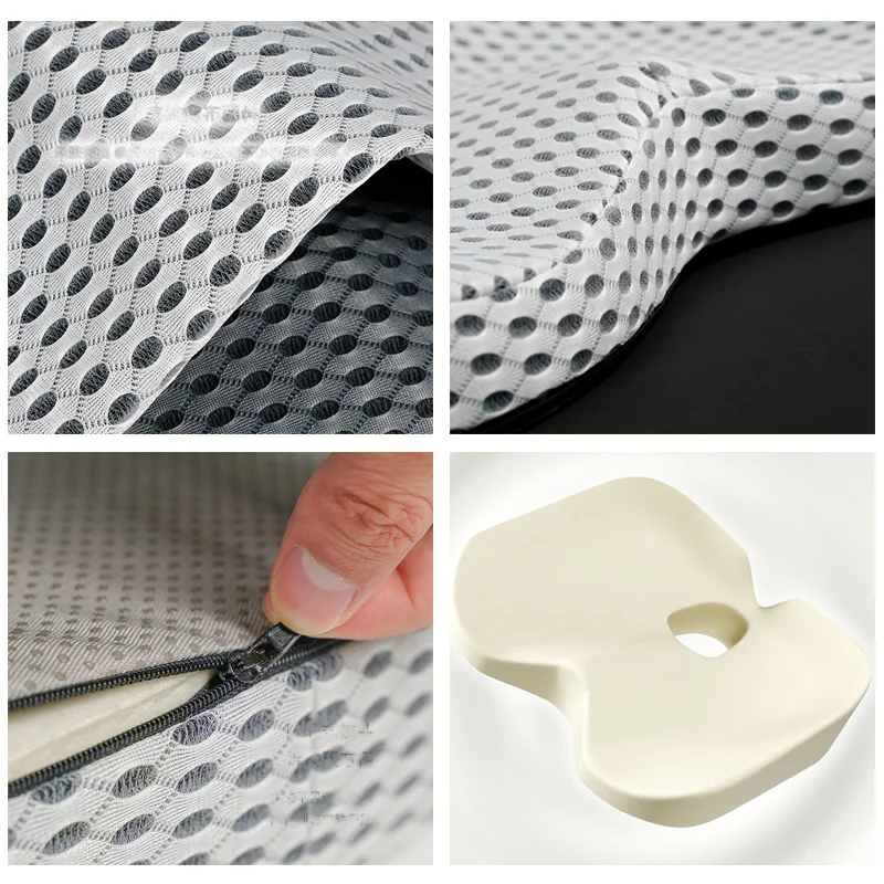 Universal Breathable Seat Cushion,Memory Foam Seat Bone Relief Pad for Hips,Lower Back, Hamstrings,Buttocks Seat Cushion Chair