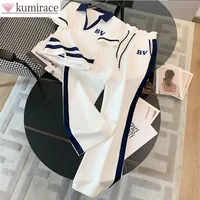 Sports and Leisure Suit Women's Summer Short Sleeved Wide Lapel Loose and Stylish Two-piece Set Juicy Corture Tracksuitpant Sets