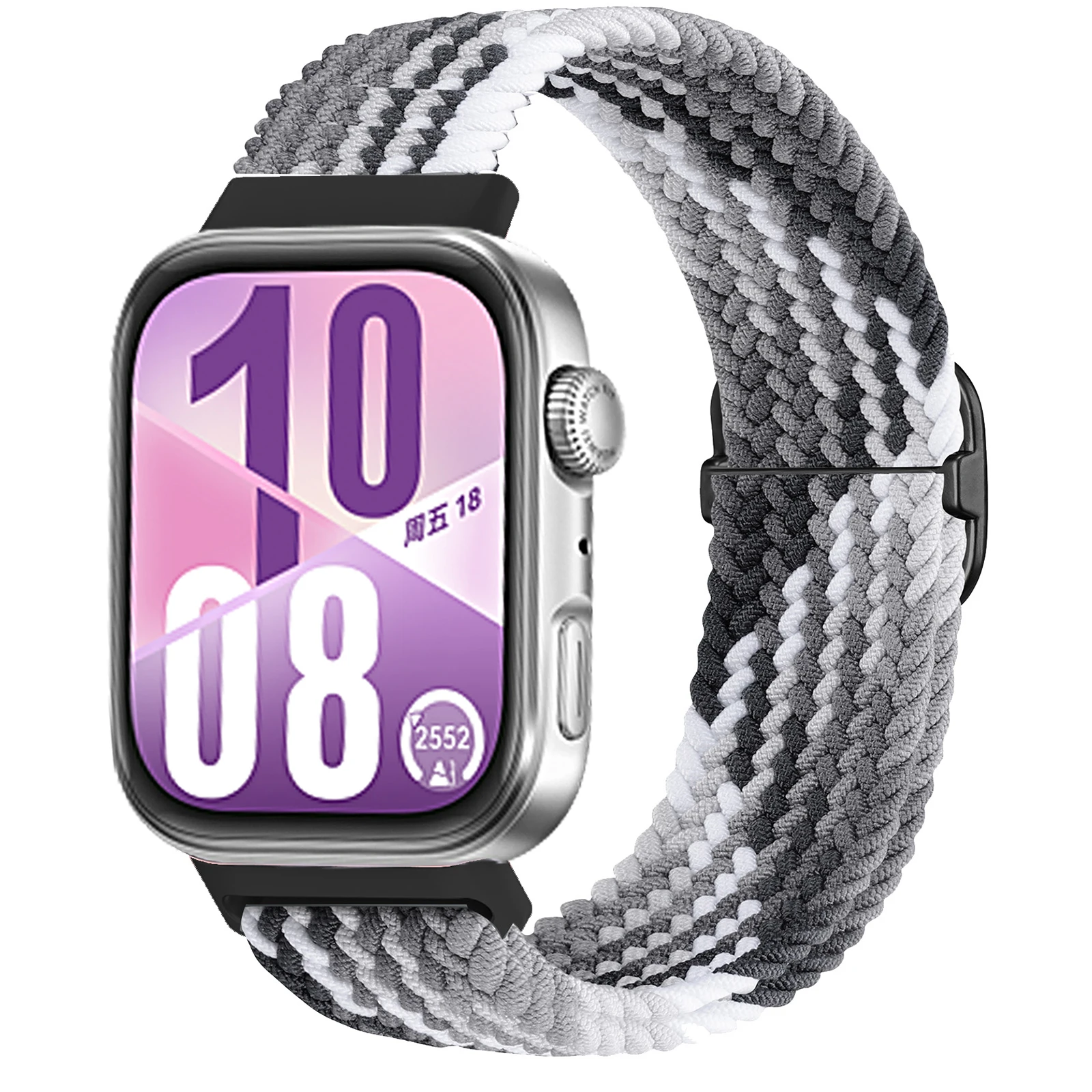 Braided Solo Loop Nylon Strap - Adjustable Sport Bracelet Accessory