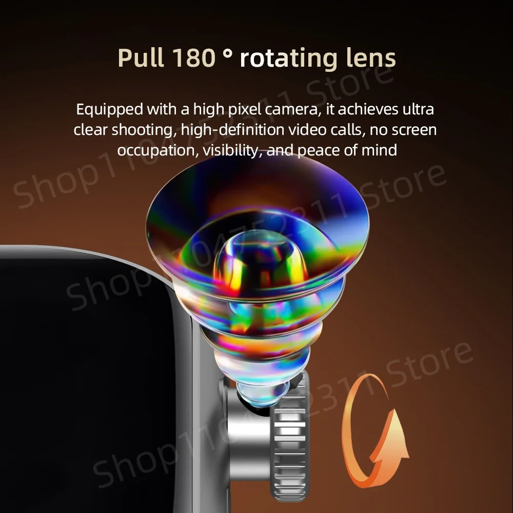 VP39 5G Smartwatch S11 Plus 5G LTE Android 12.0 Smart Watch con 190 ° Telecamera rotante GPS WIFI Bussola Play Store Slot per scheda SIM - immagine 5