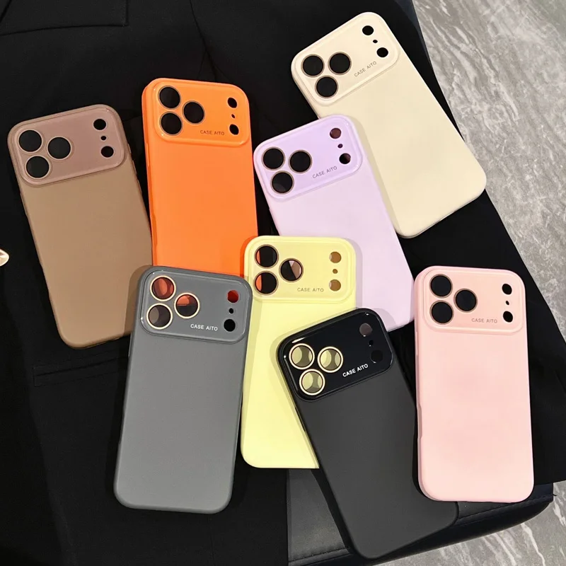 Enhanced Camera Protection Silicone TPU Phone Case - Soft Back Cover