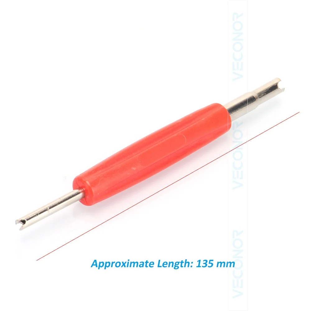 Tire Valve Tool Dual Head Valve Core Removal Installer Wrench For Car Tyre Air Conditioning Driving
