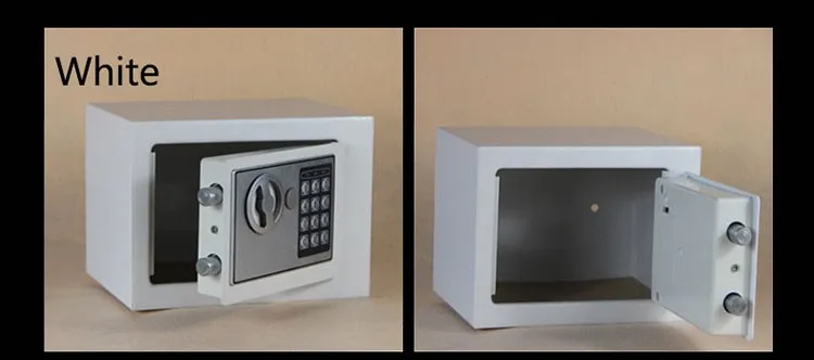 Small Digital Safe Steel Money Room Safe with Key for Safe Storage of Money, Jewelry or Documents Fireproof Money Holder