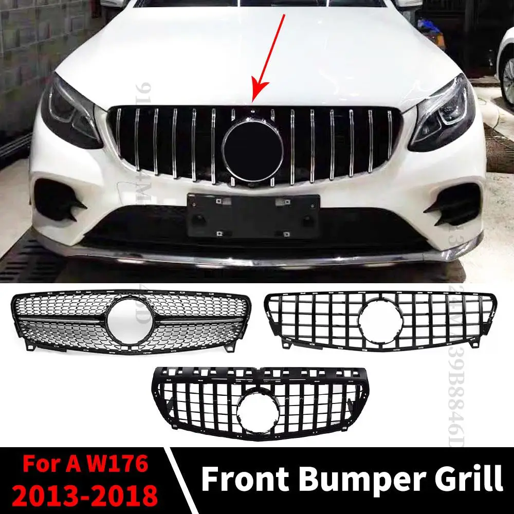 Diamant GT Stil Facelift Frontschürze Kühlergrill Einlass Grill Trim Für  Mercedes W176 Benz EINE A200 A260 A180 A45 2013-2018 zubehör - AliExpress