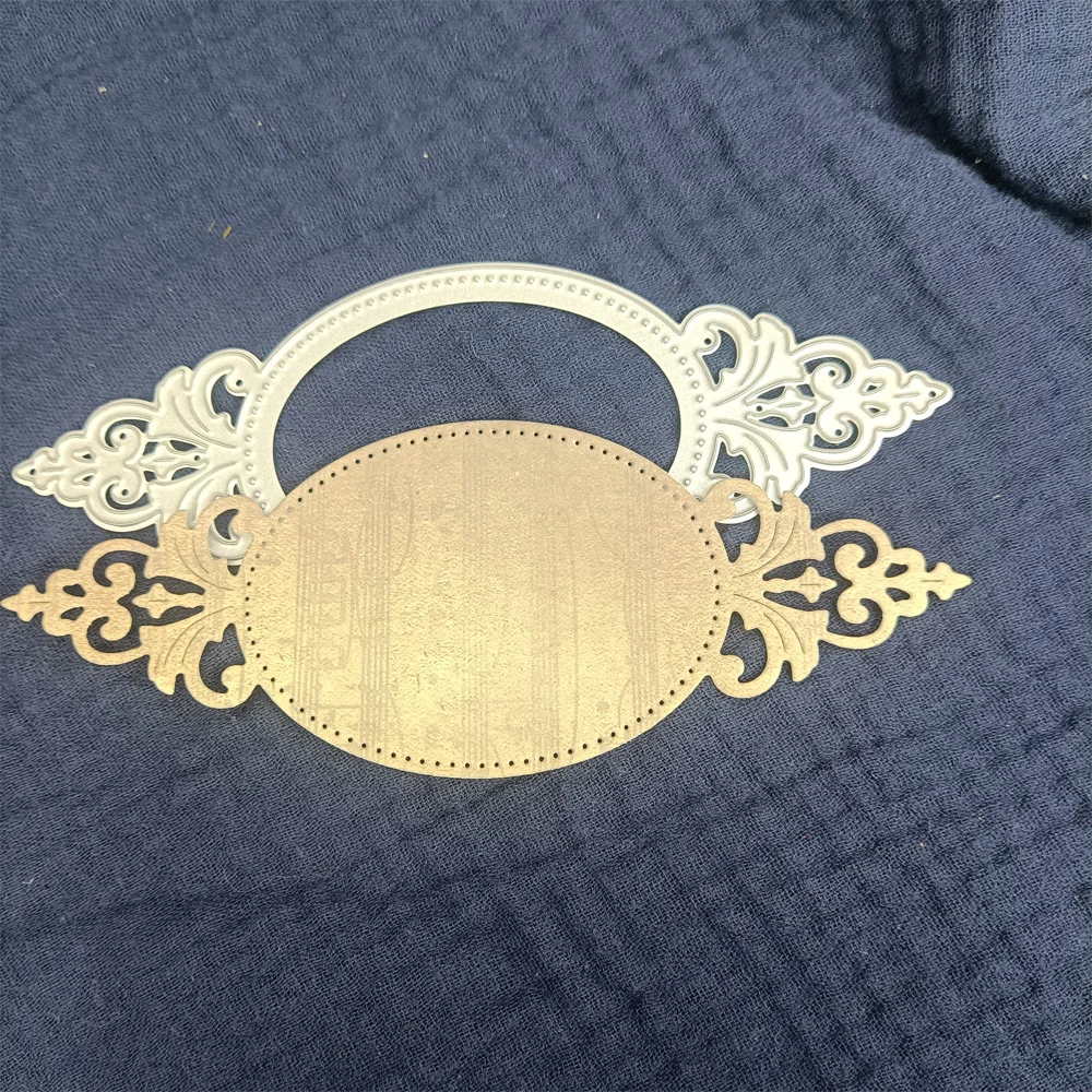 

Кружевная овальная рамка, металлические Вырубные штампы, новинка 2024 для рукоделия, скрапбукинг, бумажные вырубки, фотообои, свадебные трафареты