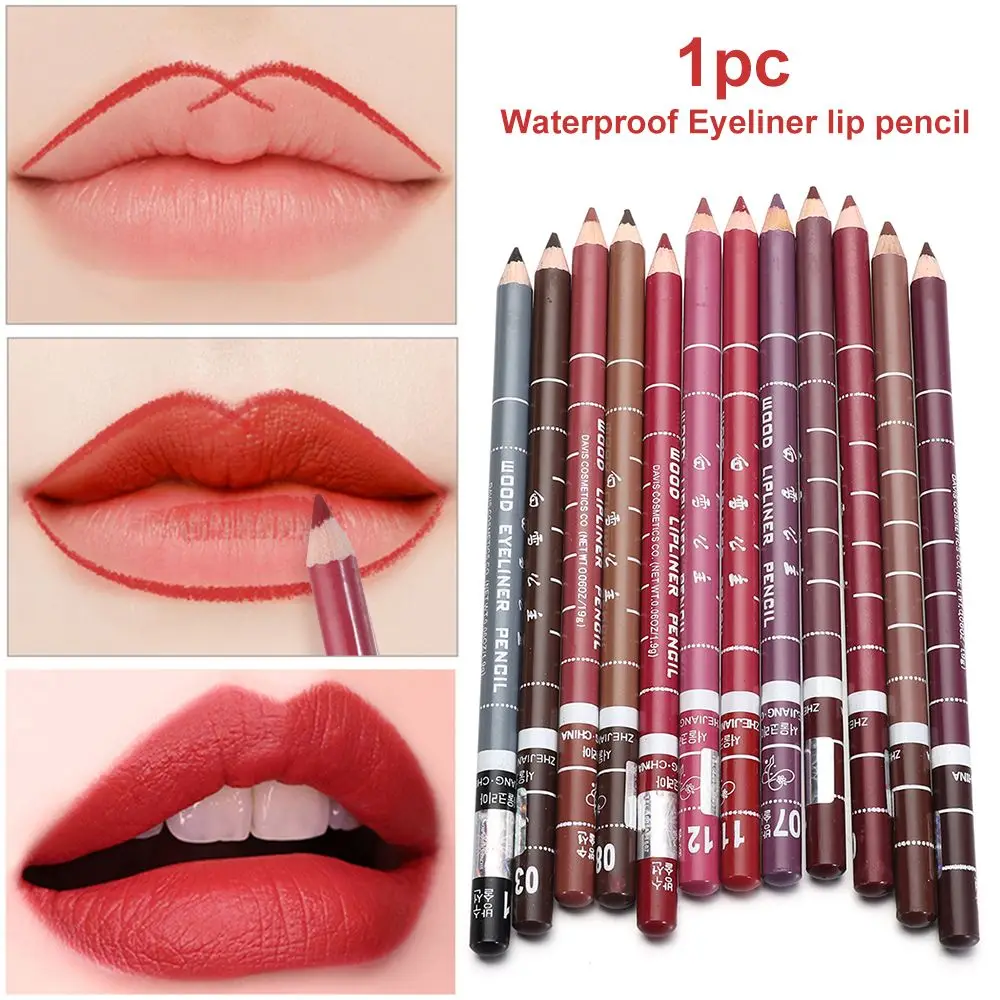 Lip Liner Pencil 1PC Professional Wood Waterproof