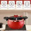 7L Pressure Soup Pot Multifunctional Micro Pressure Cooking Pot Flameproof Anti Stick Binaural Clip Visual Pot Lid for Kitchen 4