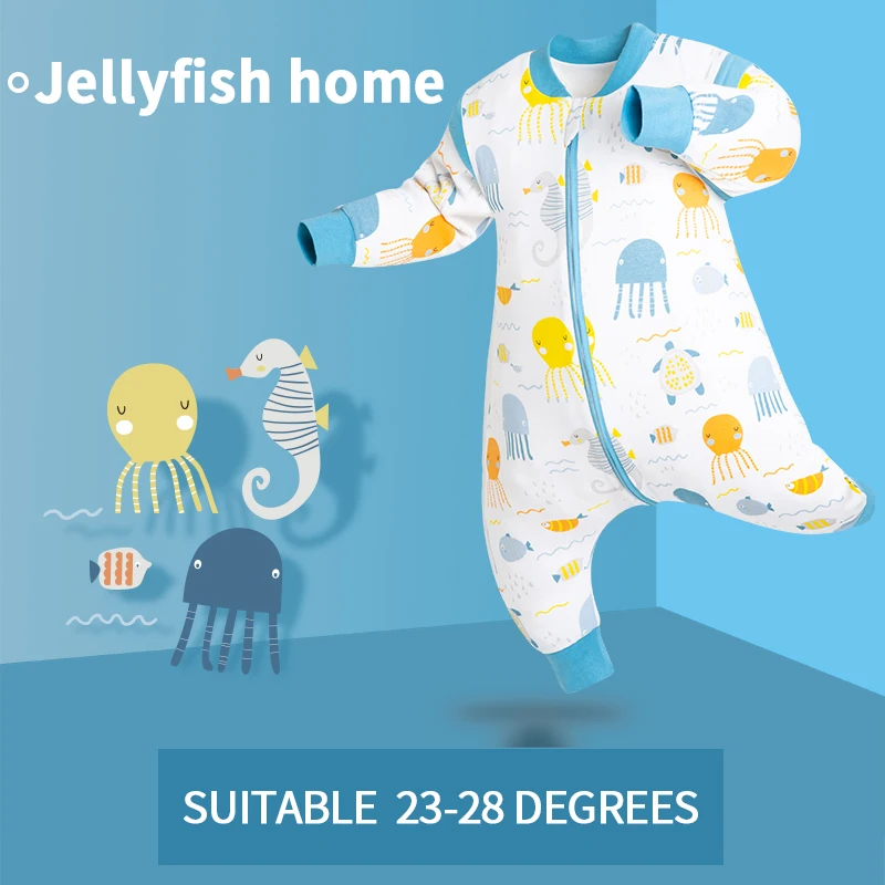 Baby Sleeping Bag 100 Cotton Spring Autumn Style For Baby Split Legs