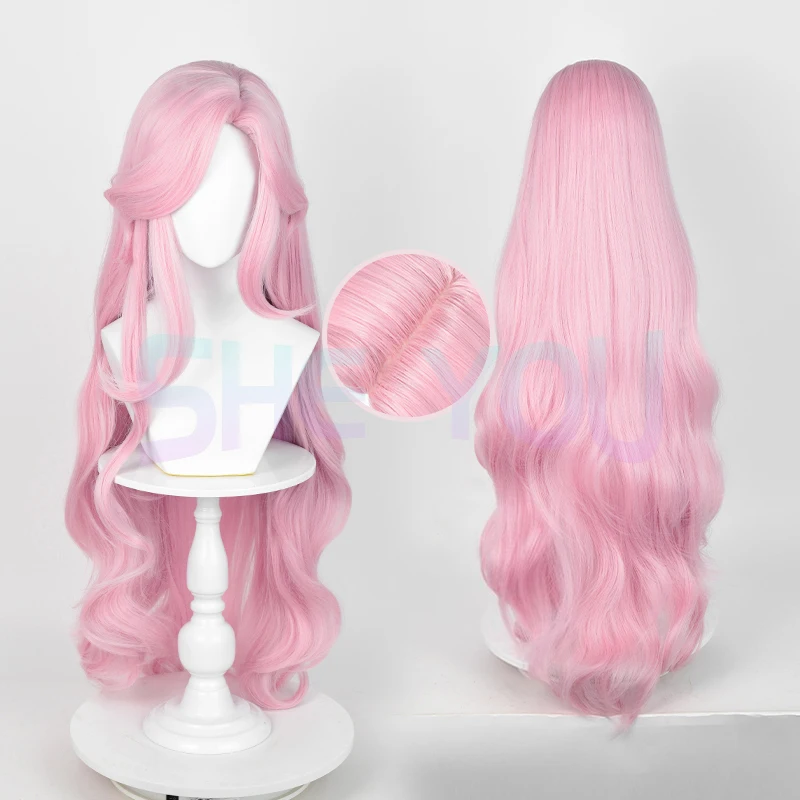 

Парик для косплея Fluttershy из аниме розовые длинные кудрявые волнистые термостойкие синтетические волосы раньше + шапочка для парика