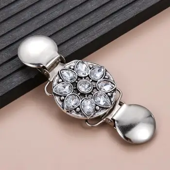 أزياء سحر هدية حجر الراين الرجعية الفيروز جديد كليب المشابك شال بروش سترة كليب سترة بلوزة دبوس 3