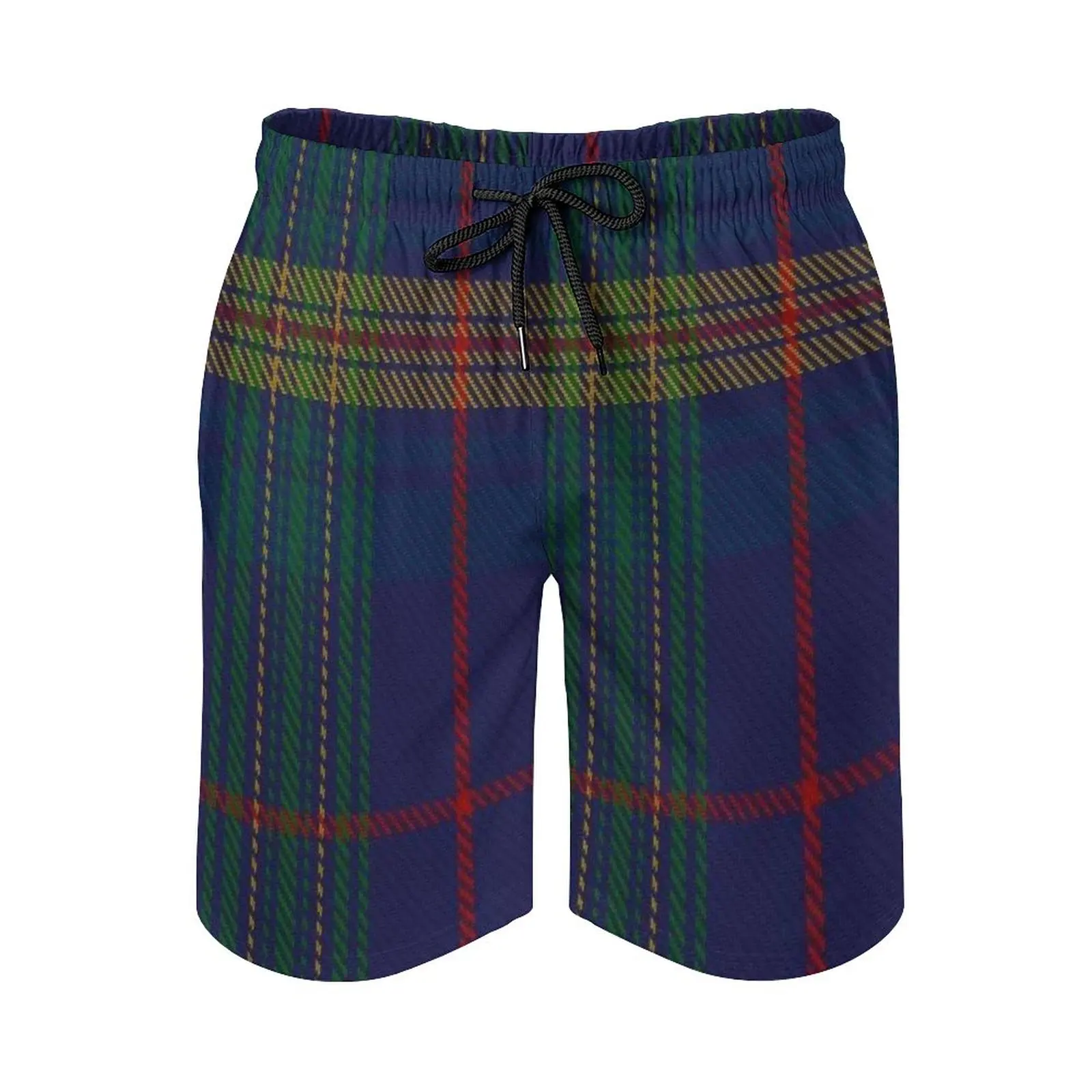 

Jenkins Of Wales Clan Family Tartan Men's Sport Running Beach Shorts Trunk Pants With Mesh Lining Trunks Shorts Total Tartan