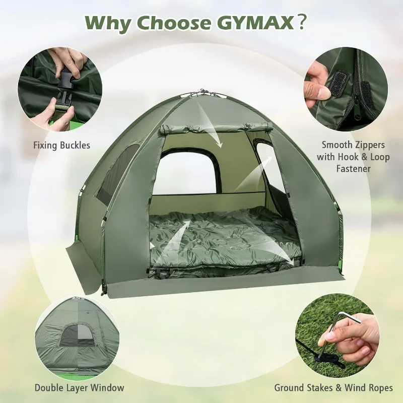 GYMAX Tent Cot 2