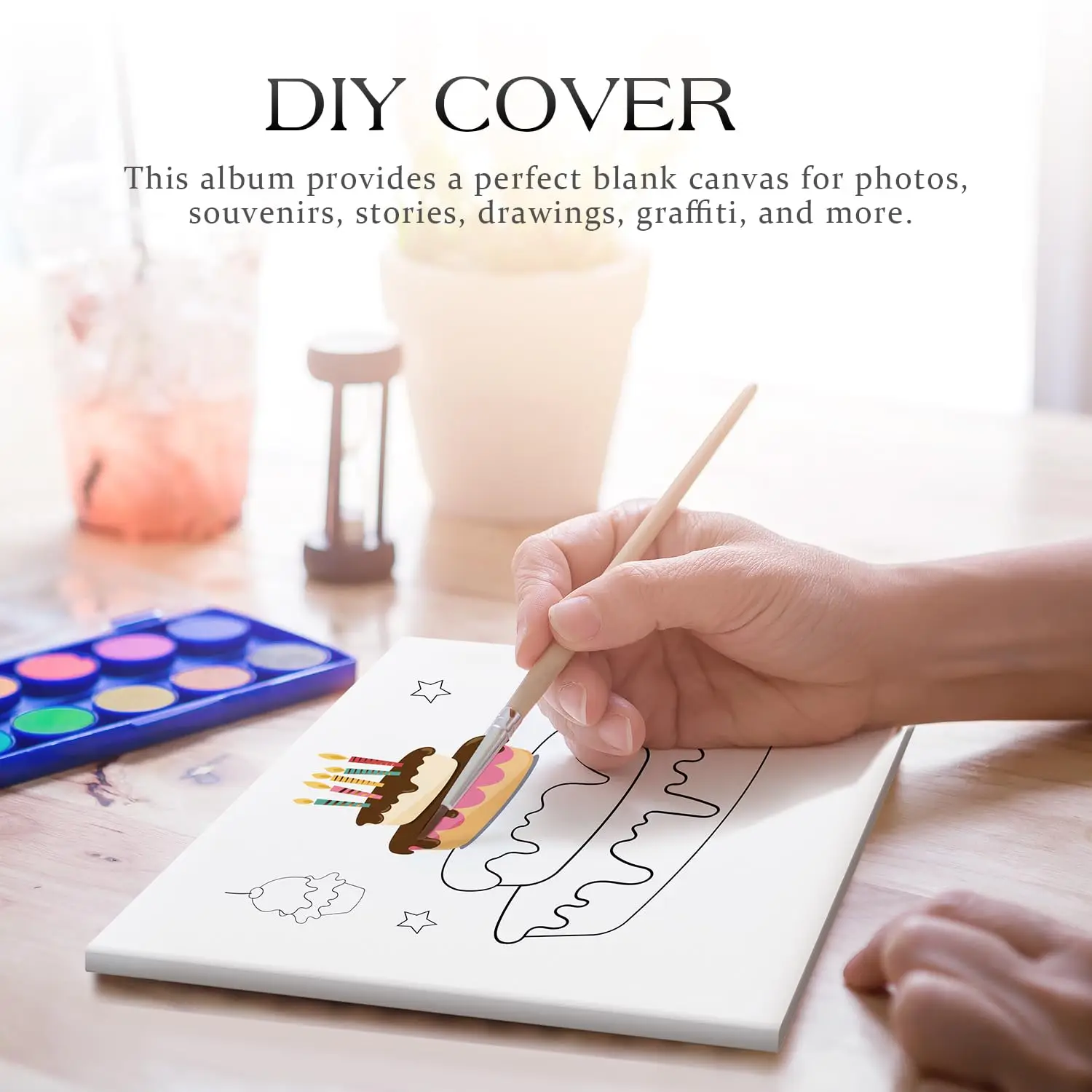 7" IPS HD Video Greeting Card-4GB Memory, Rechargeable Battery & Speaker DIY Blank Cover for Personalized Video Book Weddings