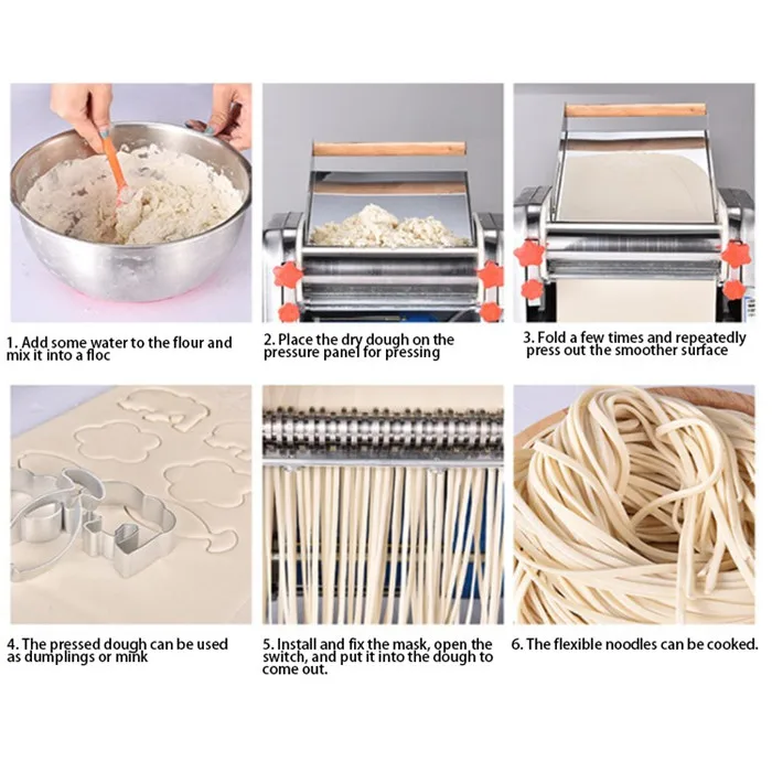 Manufacturer Supplier Automatic Noodle Making Machine Home Use Table Top Dough Sheeter Mini Noodle Maker