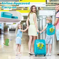 Ensemble de 2 valises pour enfants, bagages pour enfants avec roulettes, bagage à main 16 pouces et valise rigide 13 pouces 5