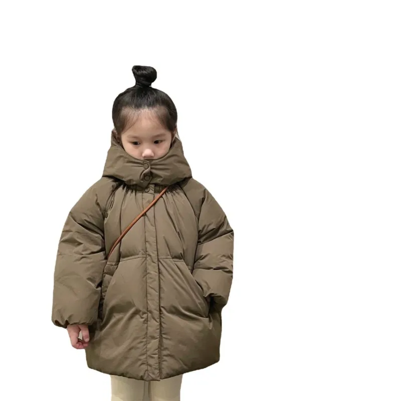 Children's Clothing Deep Autumn and Winter Korean Style Boys Girls Children Thickened White Duck Down Jacket Children's Jacket