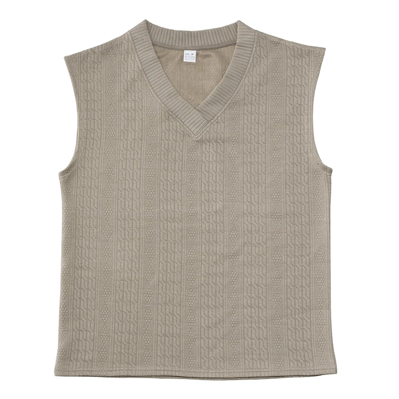 2024 Summer New Men's Set Quality Jacquard Knit Casual Sleeveless V-neck Vest Top Shorts Two-piece Men's Clothing Free Shipping Sff83097dd81e435695279d48cbc7e282J