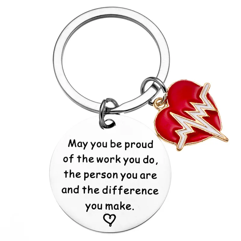 Portachiavi per infermiere, regali per infermiere, accessori motivazionali, regali per donne, studente di medicina, regalo di Natale, Portachiavi infermiera, Taglia unica