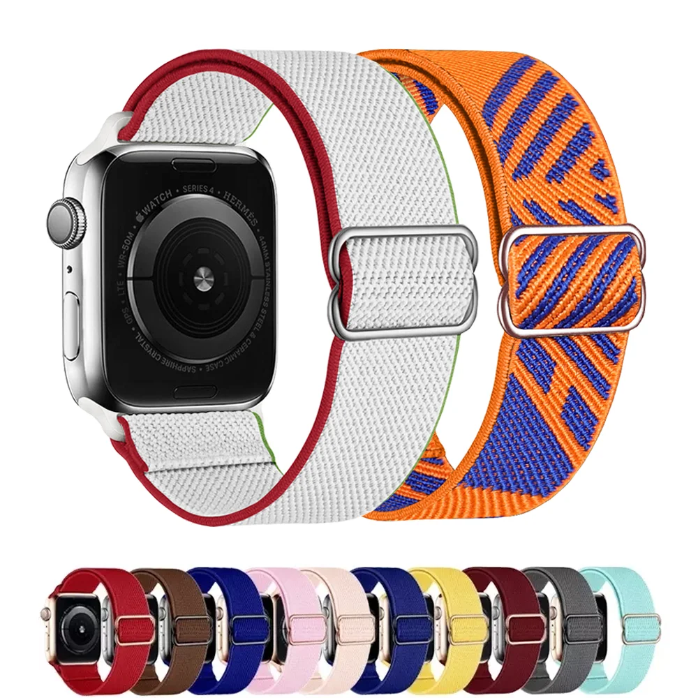 Cinturino Solo Loop Per Cinturino Apple Watch 44Mm 40Mm 45Mm 41Mm 49Mm 40Mm 44 45Mm Bracciale In Nylon Correa Iwatch Series 8 7 6 3 Se Ultra