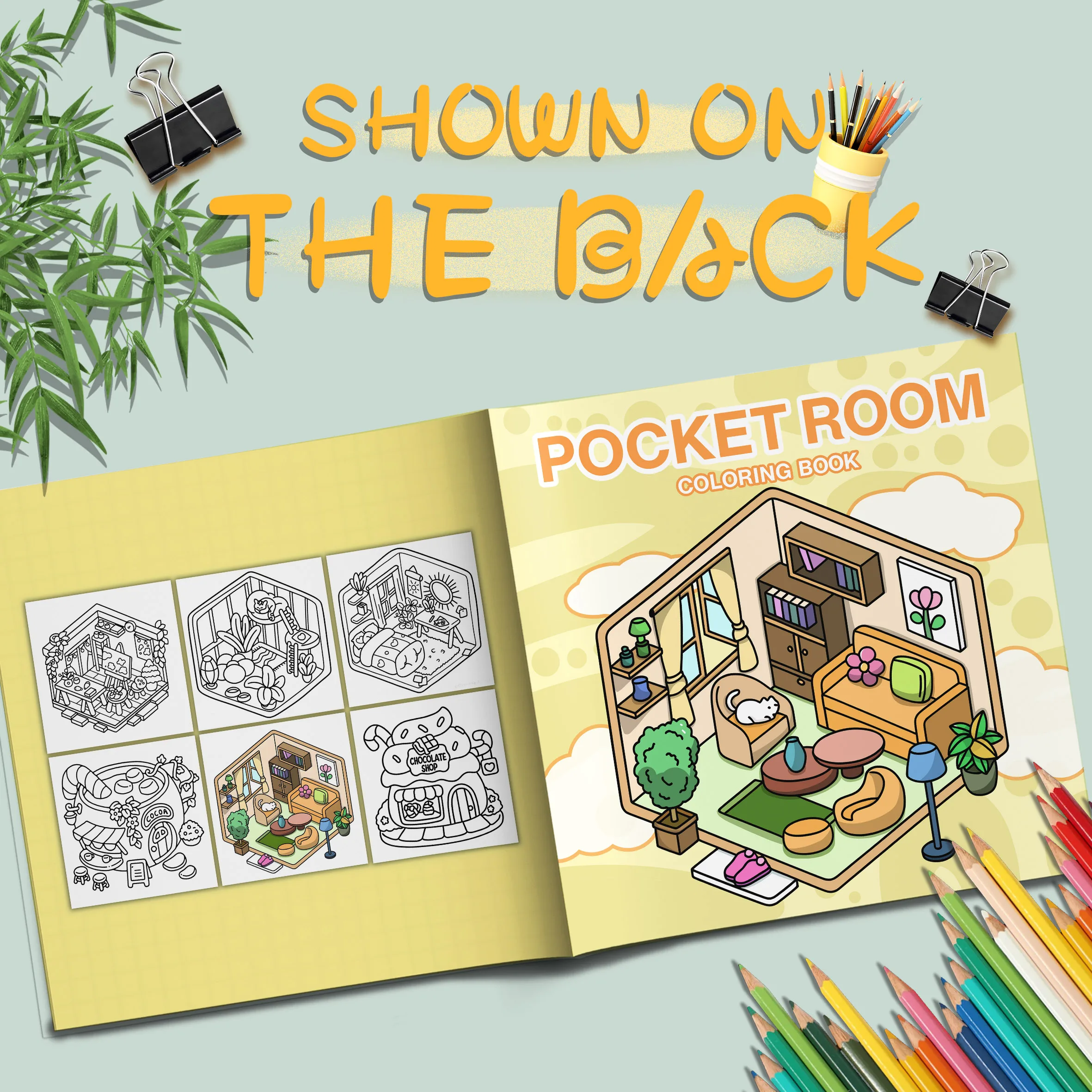 Charming Picture Book: Cozy and Simple Room Decor with Coloring Book Elements - Perfect for Home Aesthetics 3