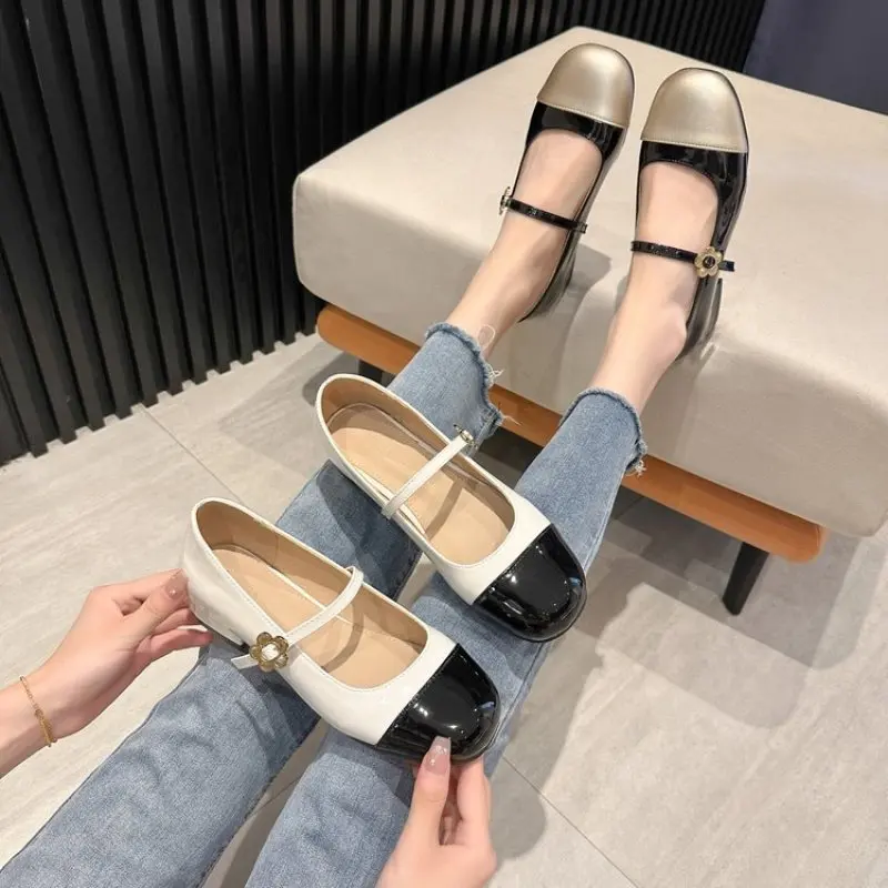 Sweet Fashion Casual Shoes Women's Sandals Summer 2024 New Flower Designer Flat Shoes Dresses Mary Jane Shoes Fashion Comfort 40