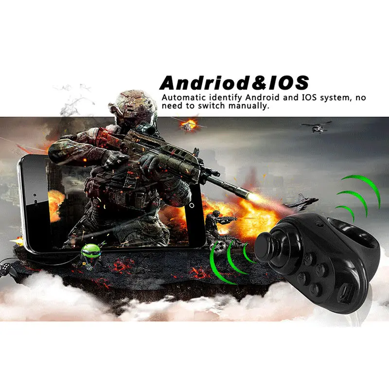 Game Controller R1 Gamepad Mini Bluetooth 4.0 Rechargeable Wireless For Android 3D Glasses VR Remote Game Controller Joystick