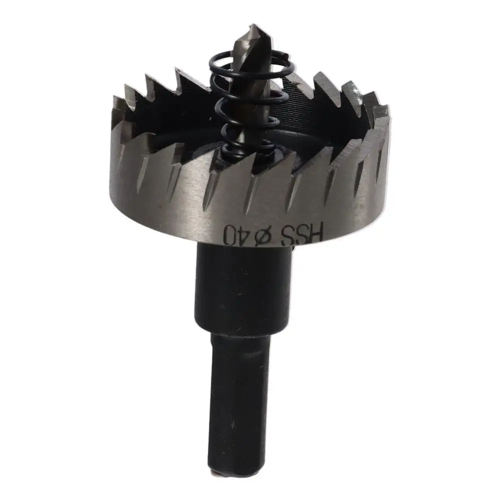 

Carbide Steel Hole Saw Drill Bit Durable 40mm Hole Cutter Hole Opener Stainless Steel, Mild Steel, Iron, Wood