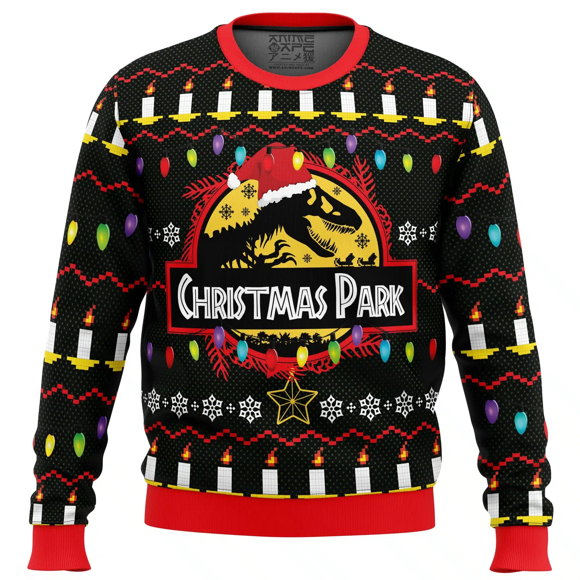 

Ethics of Cloning Jurassic Park Ugly Christmas Clothing Gift Santa Claus Pullover Men 3D Autumn And Winter Sweatshirt
