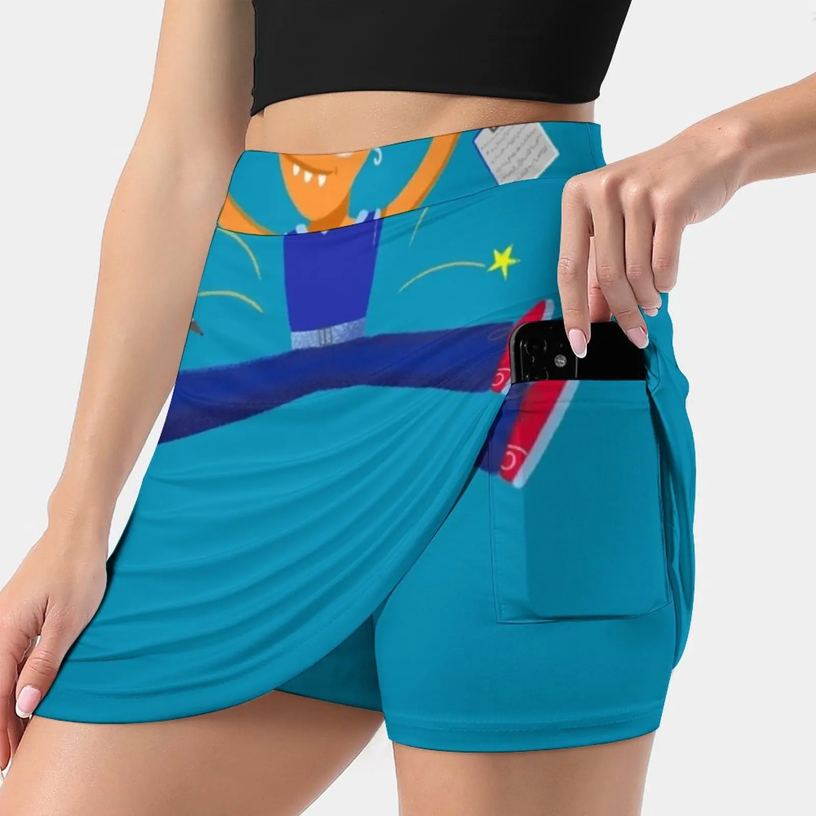 

Celebration Graduation Fox Jumping For Joy Women's skirt Mini Skirts A Line Skirt With Hide Pocket Jasmine Berry Art