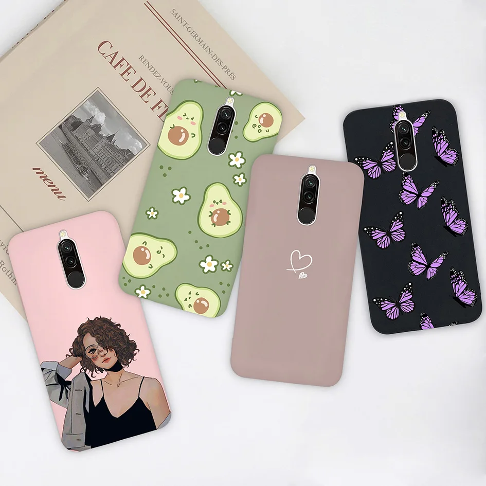 Charming Cartoon Daisy Matte Avocado Silicone Case