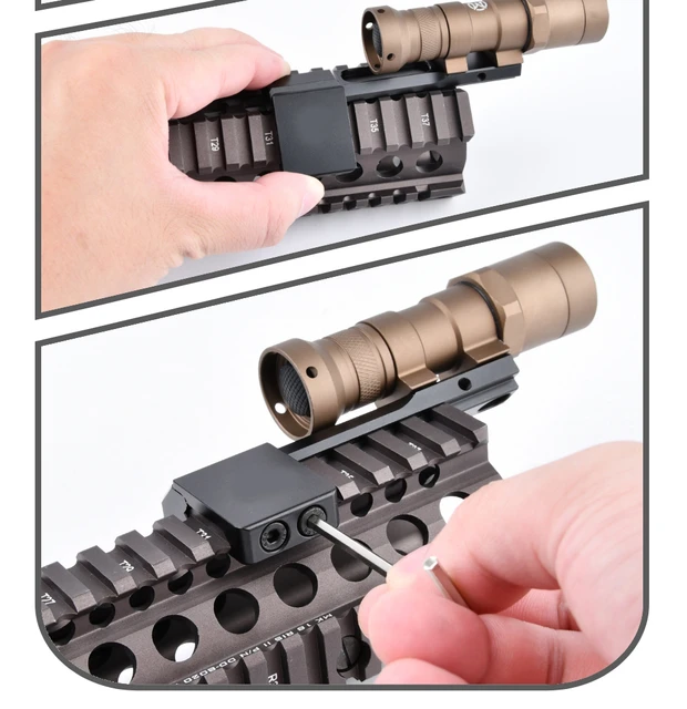 Airsoft Weapon Light Offset Mount, Offset Picatinny Mount