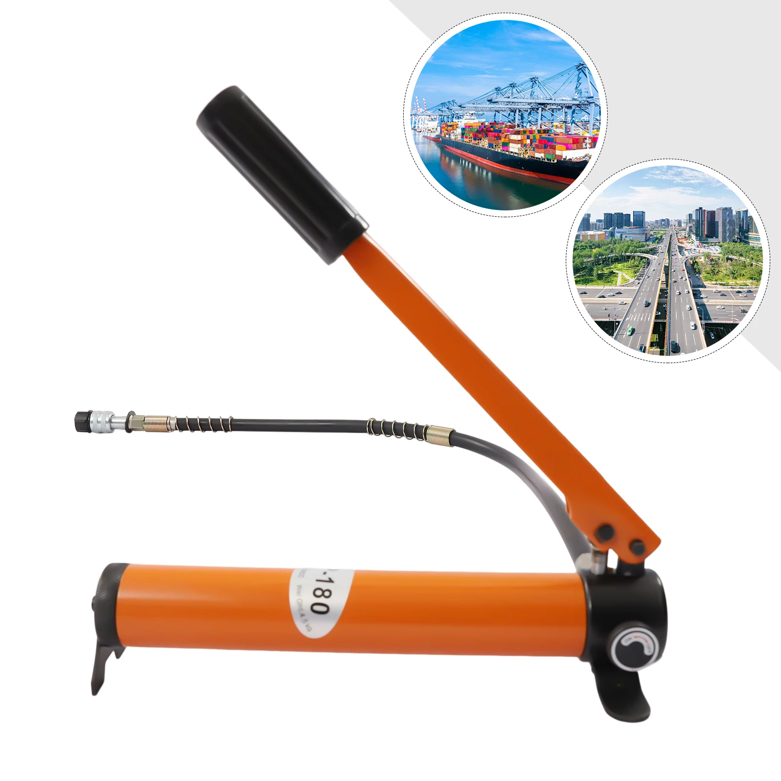 Manual Hydraulic Pump 20T 70MPa Lifting Jack High Pressure Portable Durable Steel Oil Pump for Hydraulic Tools