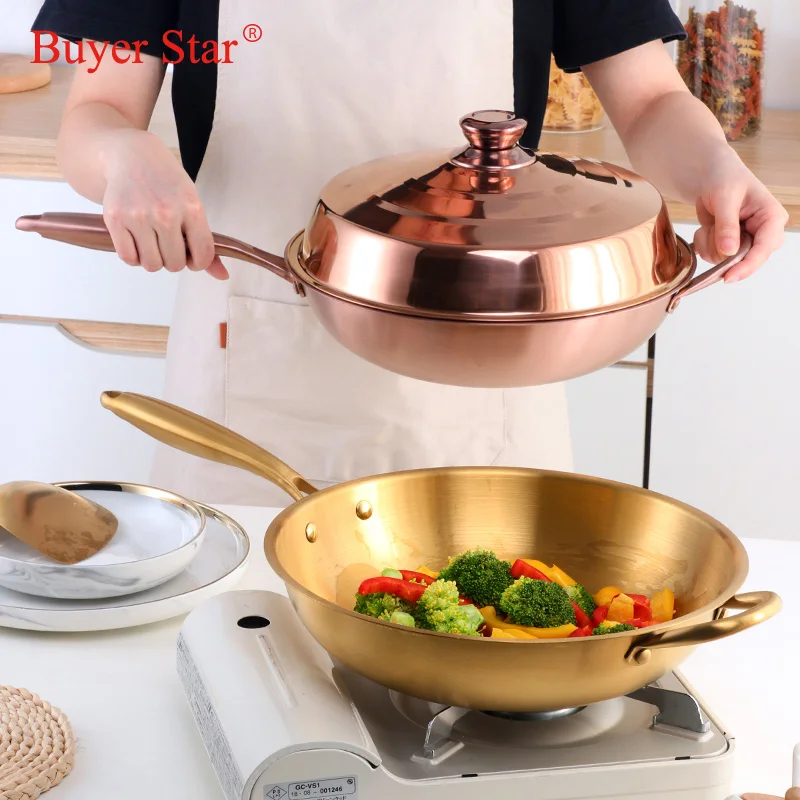 Couvercle De Casserole En Acier Inoxydable Outils De Wok Au