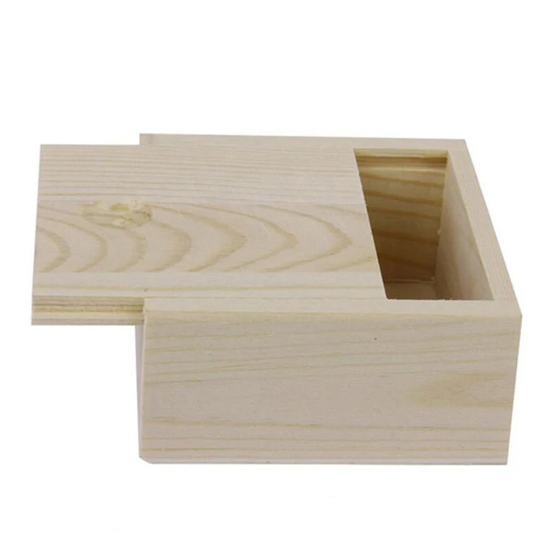 Candy Case Storage Box Natural Color Handmade Jewelry Storage Box Soap Packaging Wooden Box Wood Ring Organizer Crafts Case 2