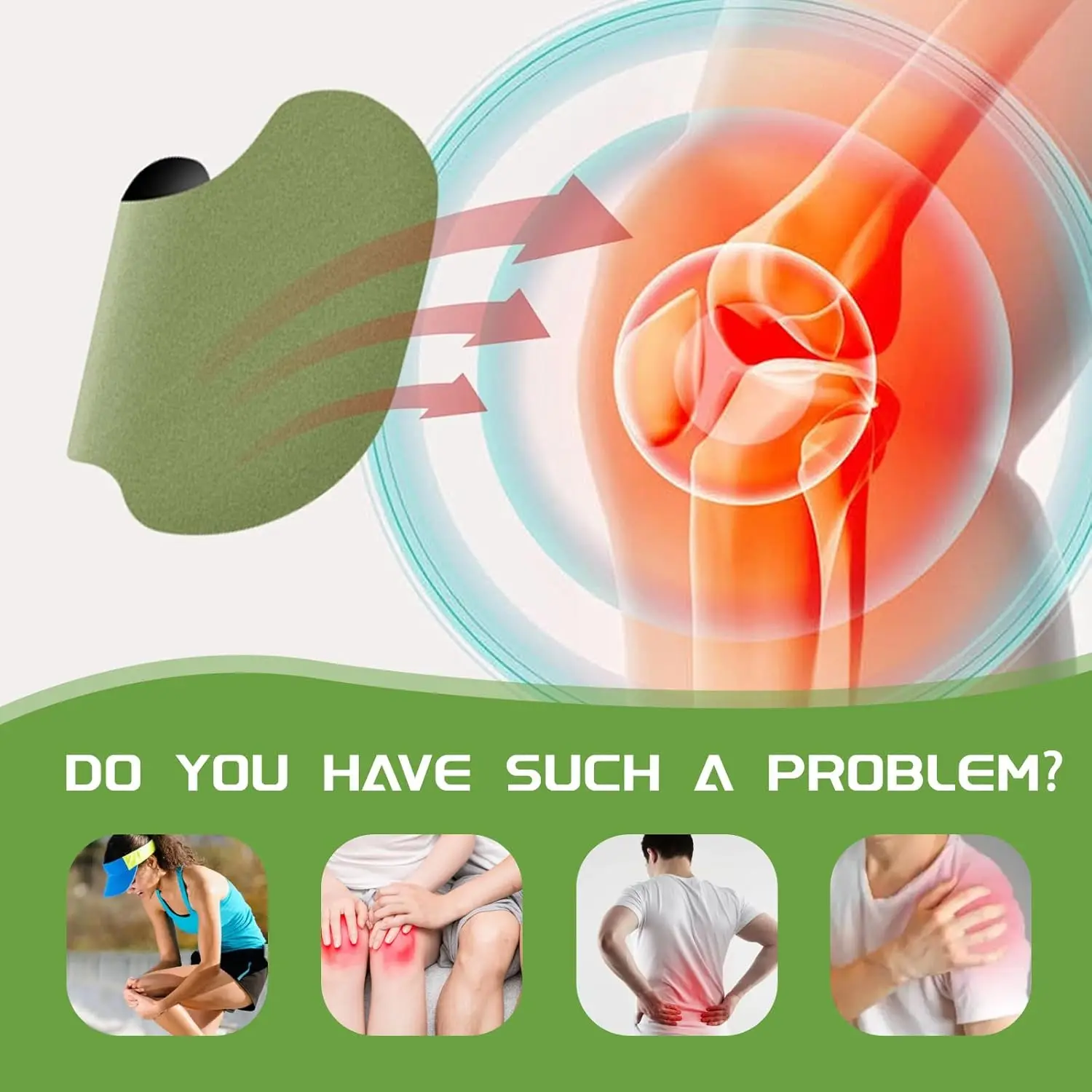 12/24/36/60 PCS Knee Patch Wormwood Self Heating Sticker Body Neck Back Pain Patches Knee Massage Warm Knee Pads