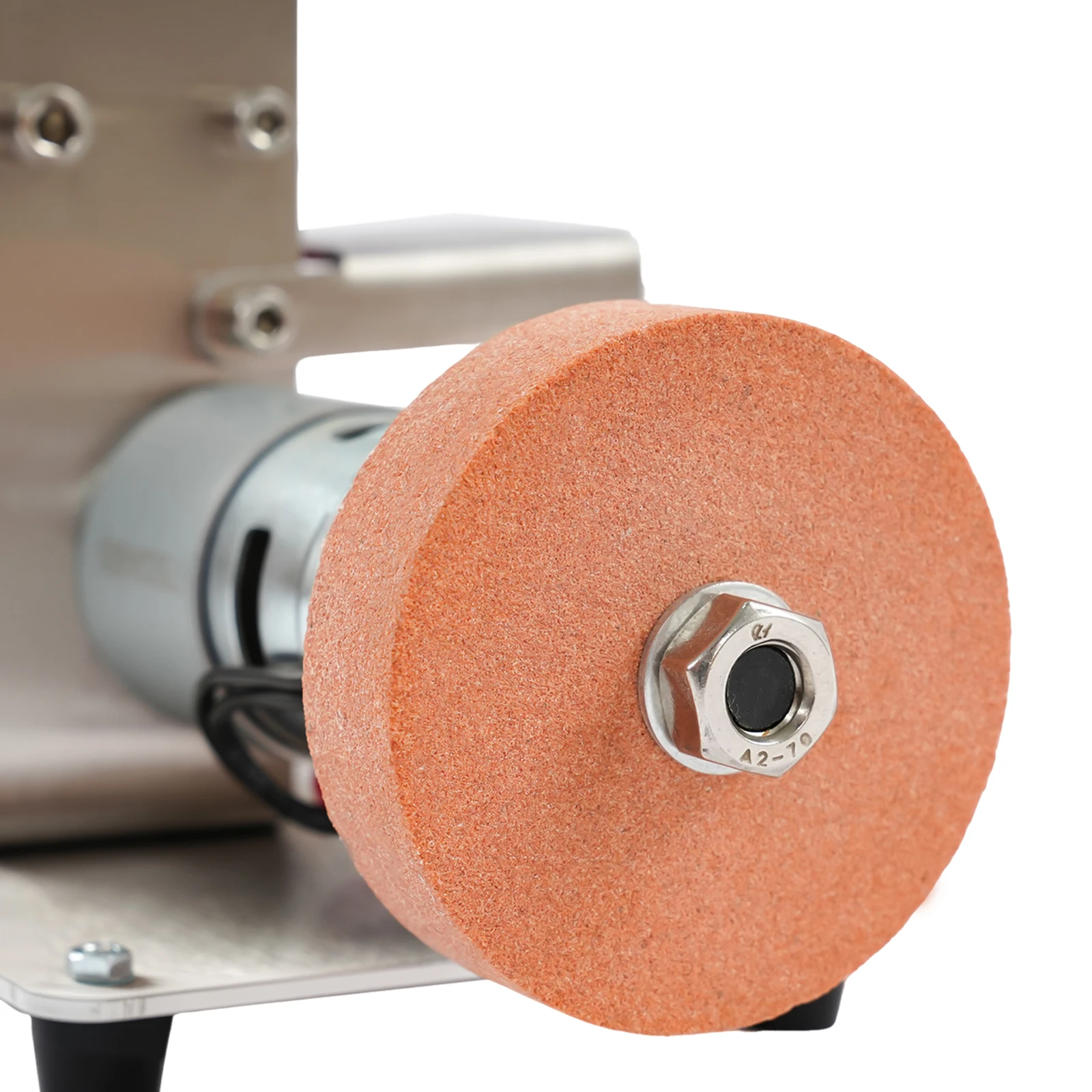 775 Motor Mini Belt Sander with 20 Belts, 7-Speed Adjustable Electric Bench Grinder Sanding Machine Table Top Grinder Polisher