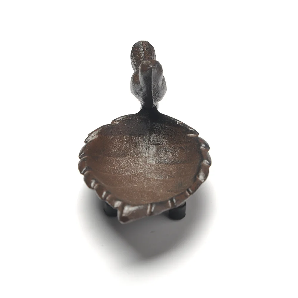 Cast Iron Bird Leaf Storage Tray Ashtray Key Holder