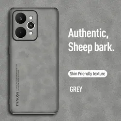 Luxury PU Leather Phone Case - Soft Silicone Protection Back Cover for Realme P4 Power (GRAY)