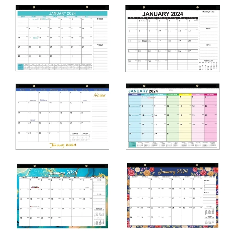 

2024-2025 Wall Calendar Planner with Julian Dates, To-do-list and Notes Space from 01.2024-06. 2025 for Monthly Dropship