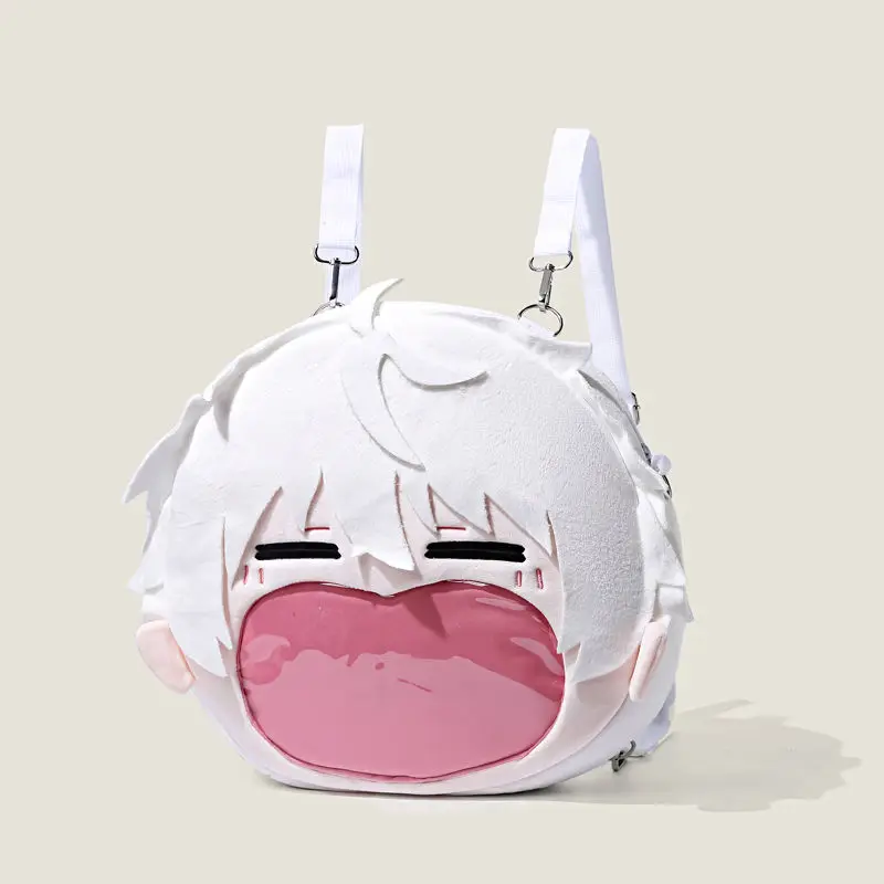 BLUE LOCK Backpack Cosplay Nagi Seishiro Plush Big Mouth Bag