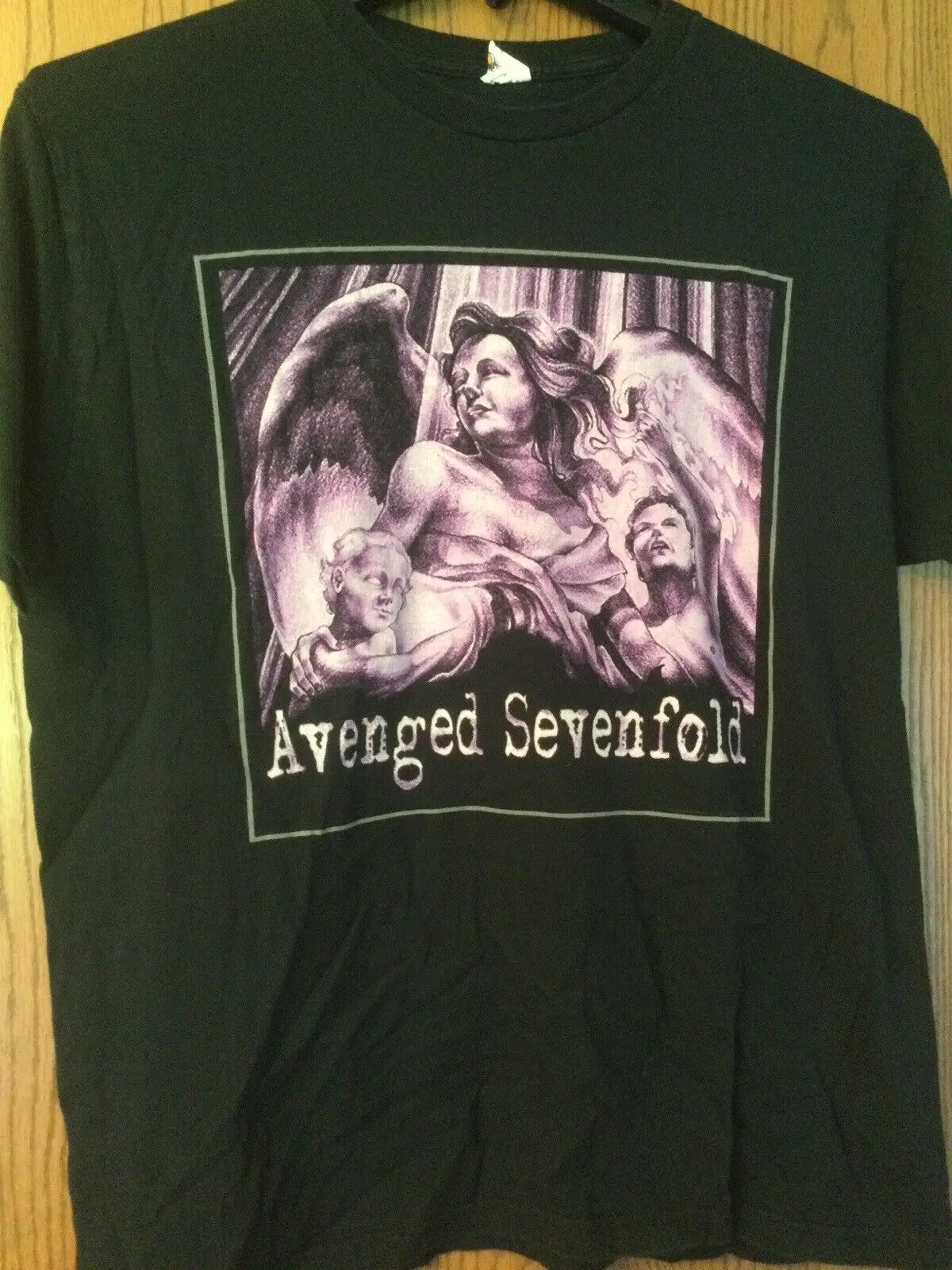Avenged Sevenfold-Camicia Nera-Xl-Bay Island Sportswear Maniche Lunghe