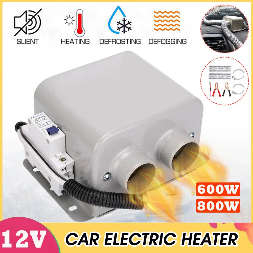 

Universal Car Heater Portable Vehicle Window Defroster Electric Windshield Heating Fan with Double Air Outlet 12V 600W 800W