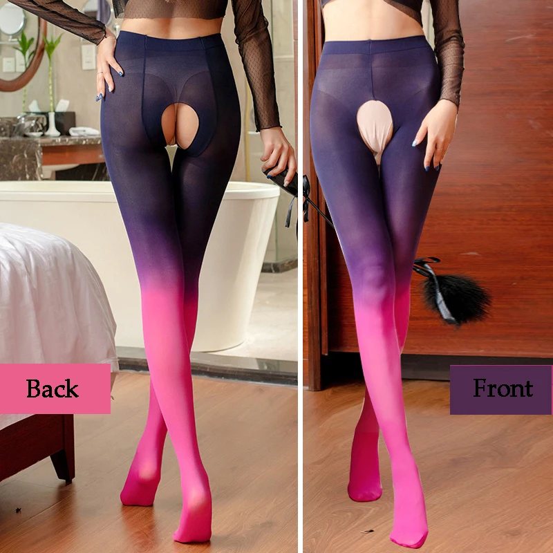 Slutty Sissy Open Crotch Pantyhose